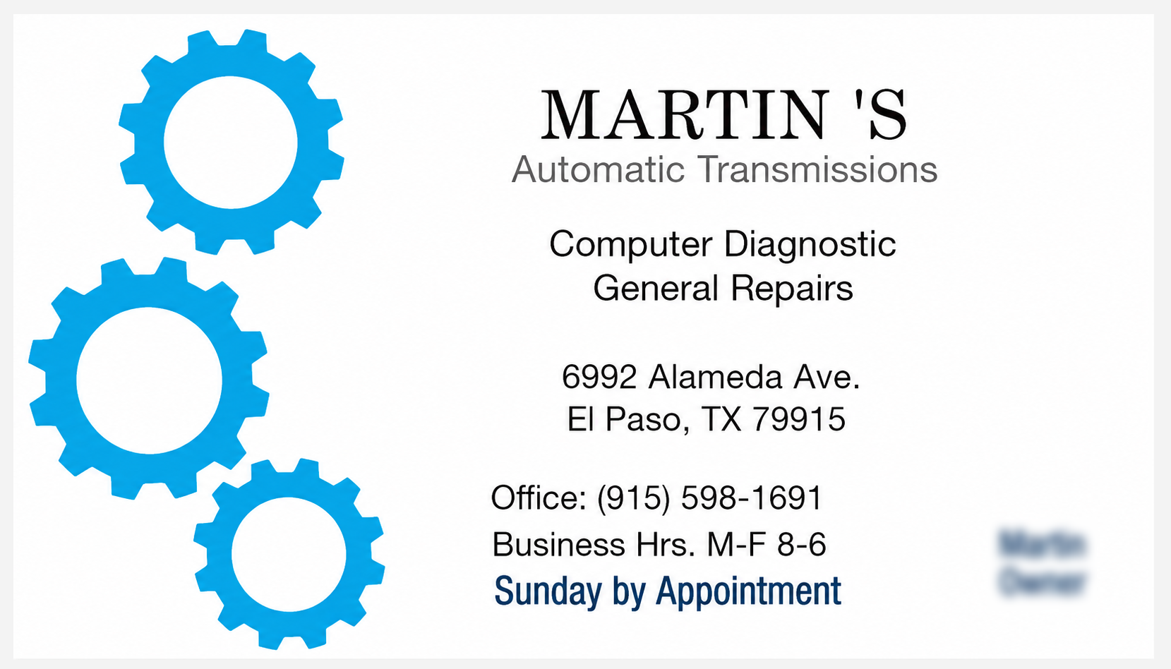Martin's Automatic Transmissions